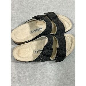Birkenstock  Wool Lined Sandals Grey Straps Women's EU Size 38 (7-7.5)